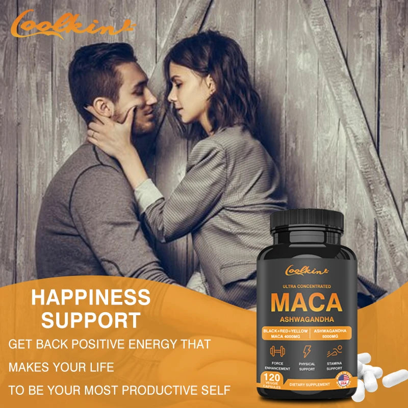 Male Supplement with Ashwagandha and Maca To support Male Libido and Promote Healthy Capsules
