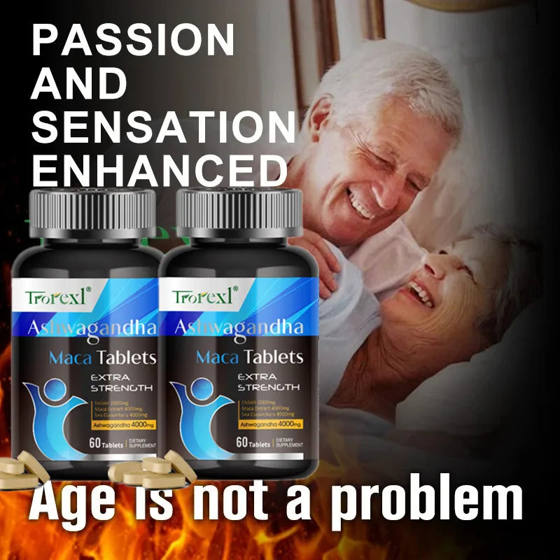 Ultimate Men's Enlargement Complex | 60 Capsules | Ashwagandha | Natural Energy & Stamina Booster | Clinically-Backed Formula