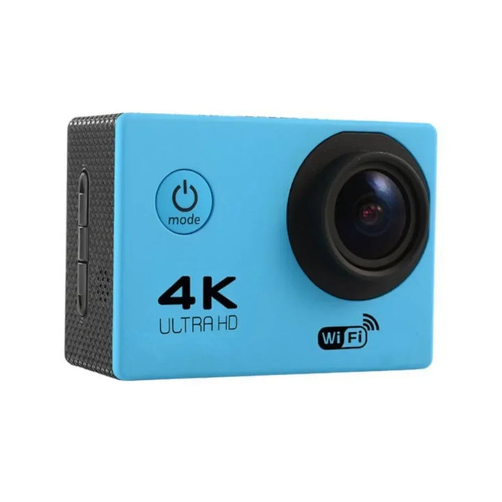 Ultra HD Action Camera with Video Recording, Waterproof Camera, Sports Camera, 4K, 30fps, WiFi, 2.0 ", 170D, Helmet, Underwater
