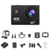 4K Action Camera WiFi 2.0" Screen 1080P/30FPS Waterproof Camera Helmet Video Recording Camera Sports Cameras Outdoor Mini Cam