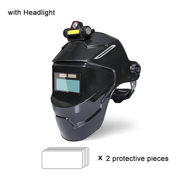 Automatic Welding Helmet Solar Powered Auto Darkening Hood with Adjustable Shade Range 4/9-13 for Mig Tig Arc Welder Mask