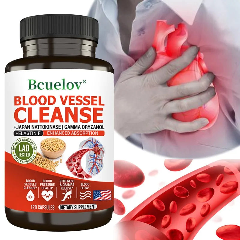 Vascular Cleanser, Helps Purify the Blood, Lowers Cholesterol, and Promotes Overall Cardiovascular Health, 120 Capsules