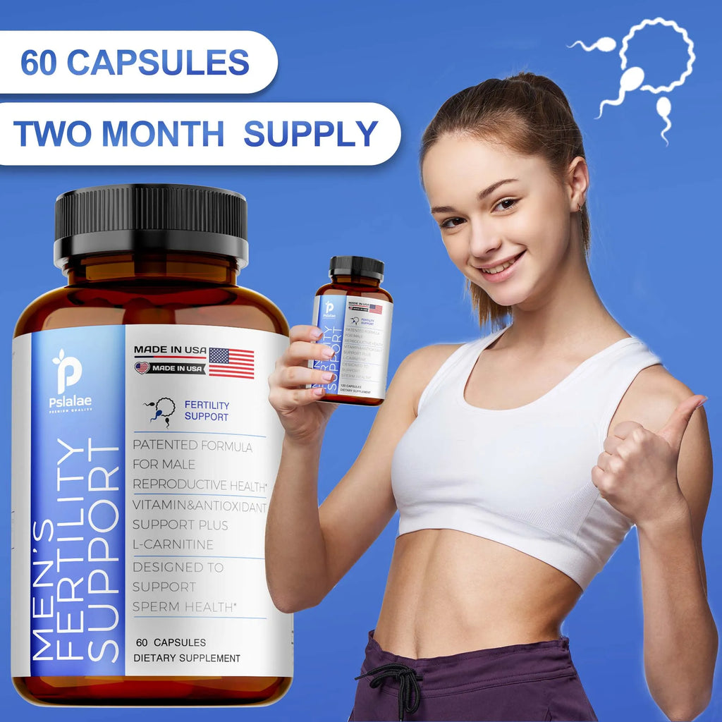 Male Fertility - Maintains Condition, Energy & Endurance, Boosts Strength - 60 Capsules