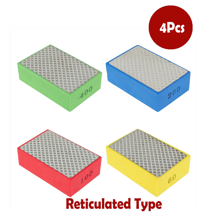 Diamond Polishing Pads Kit 4 Inch Polishing Wheel For Granite Stone Concrete Marble Polishing Tool Diamond Hand Polishing Pads