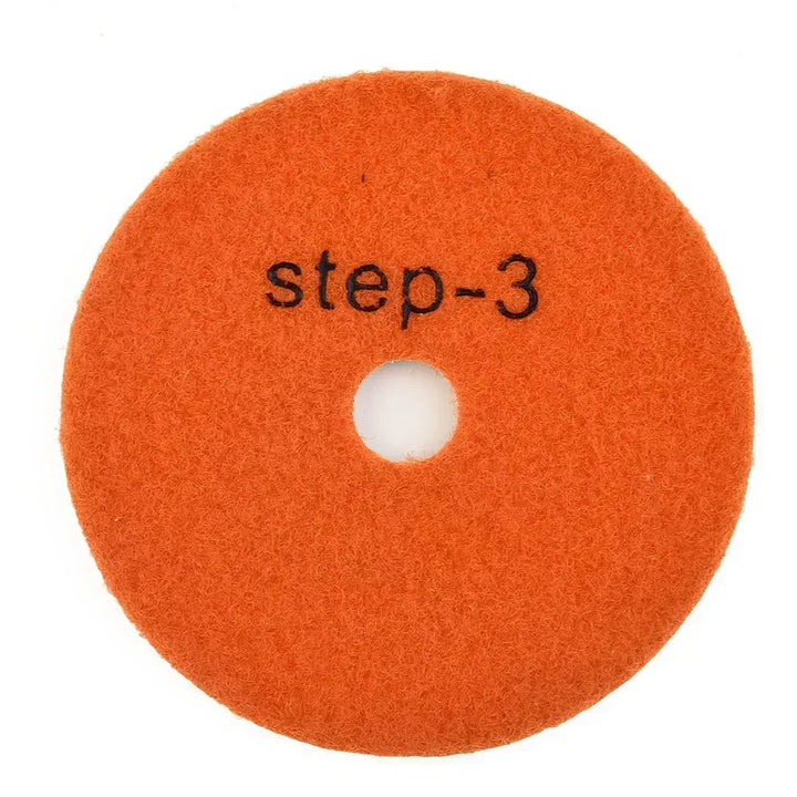 1PC 3 Step Grit Polishing Pads  Wet/Dry Buff Disc Water Grinding Pad  4 Inch 100mm For Polishing Granite Concrete Stone Marble