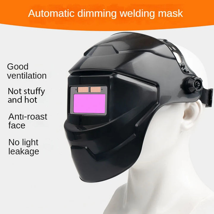 Automatic Welding Helmet Solar Powered Auto Darkening Hood with Adjustable Shade Range 4/9-13 for Mig Tig Arc Welder Mask