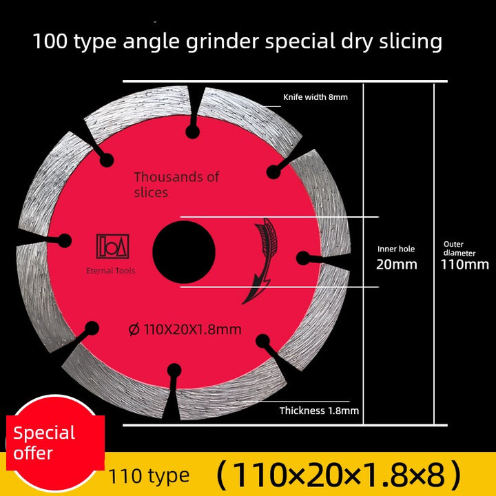 Slotted Cutting Disc Angle Grinder Cut Wall Chase Champion 190 Slotted Piece 195 Water and Electricity Marble Saw Blade 210 Concrete
