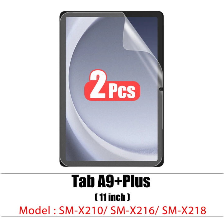 2pcs Screen Protector      For Samsung Galaxy Tab S7 FE S9 FE A9 Plus S6 Lite S7 S8 S9 A8 Plus Protective Clear Film No Glass