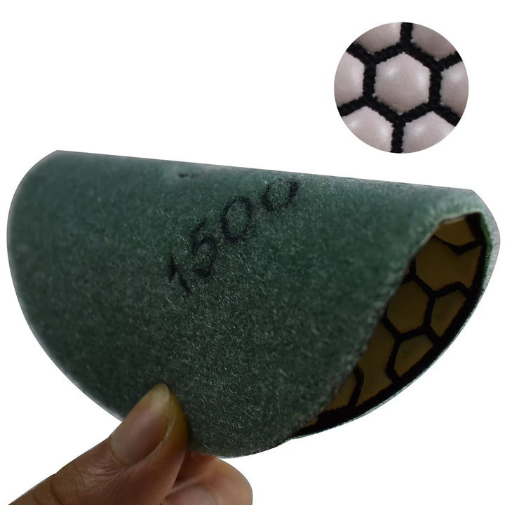 3" 4" 5" 6" Diamond Polishing Pads Dry and Wet Buff Disc for Sanding Marble Granite Concrete Abrasive Grinding Set 80mm-150mm