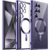 Case For Samsung Galaxy S25 Ultra Plus 4G 5G Clear Silicone Full Camera Crystal Magnetic Car Cover Protection